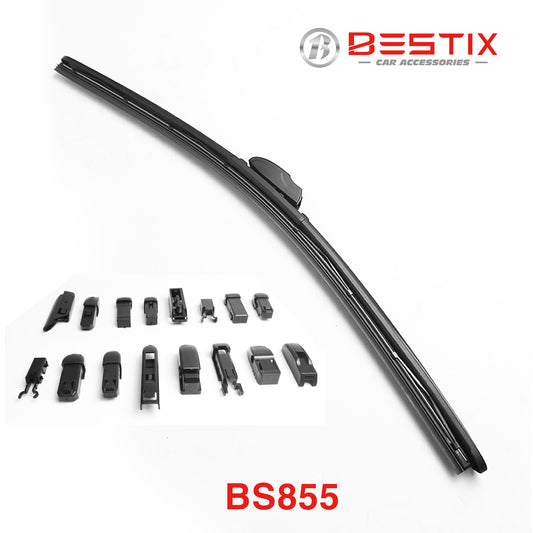 Multi clips beam windshield wiper blade fit all cars latest design BS855
