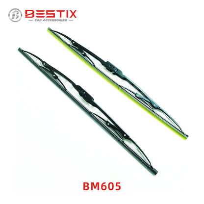 Economic frame conventional wiper blade metal thickness 1.0mm BM605